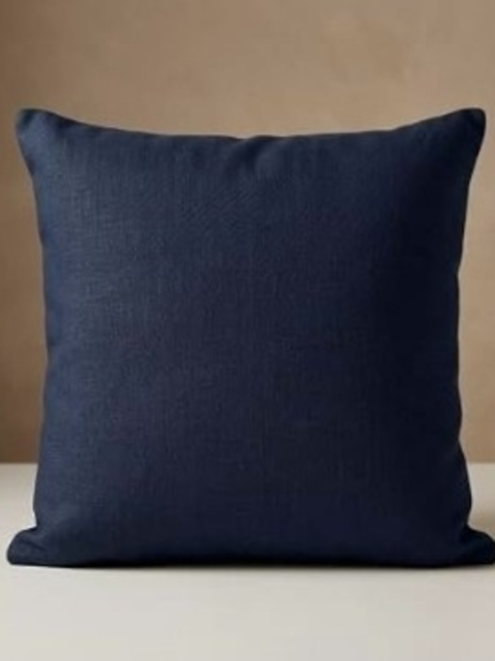 NEW Solino Home 100% Linen Navy Pillow Cover - 20"×20"